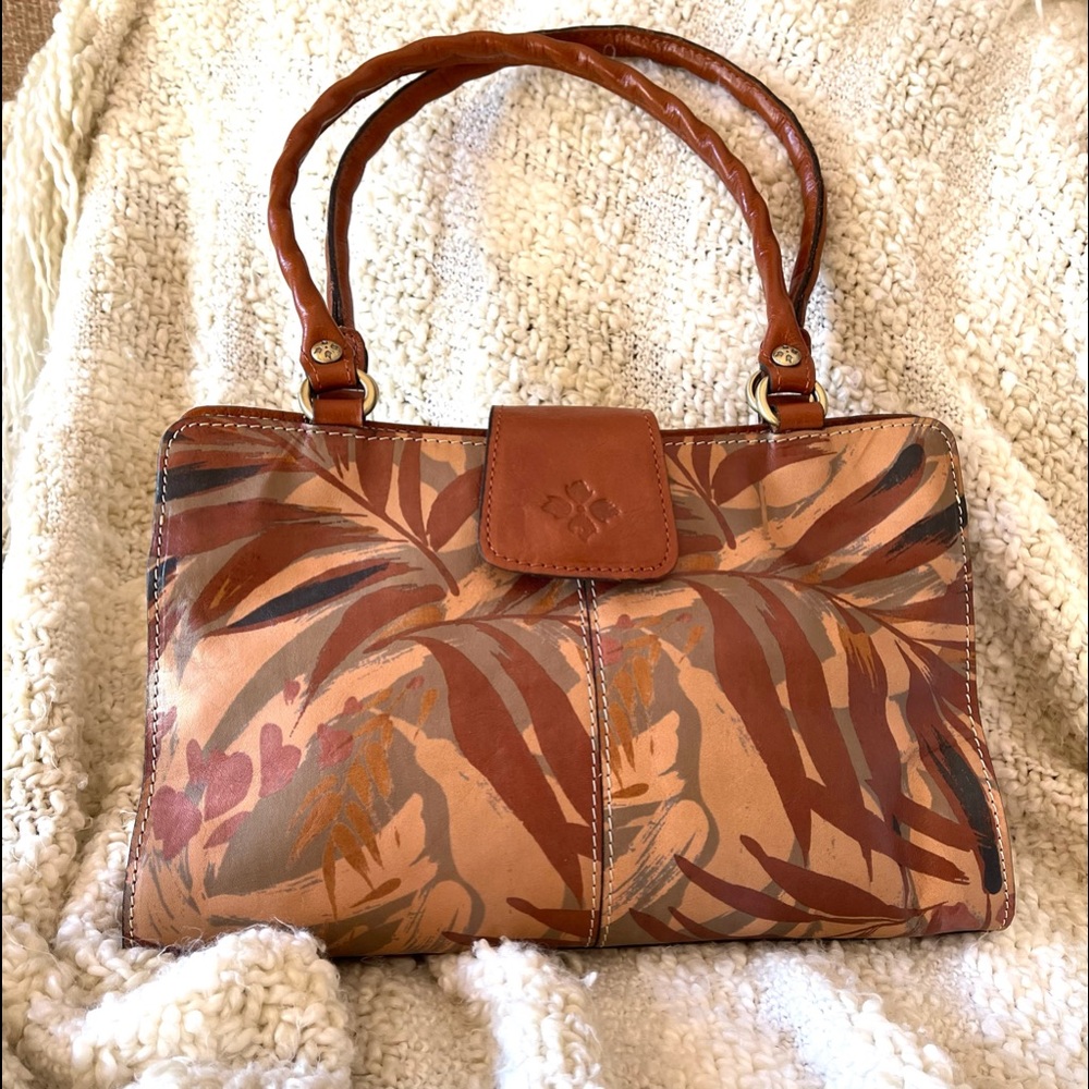 Patricia Nash Rienzo Palm Leaf Leather Purse